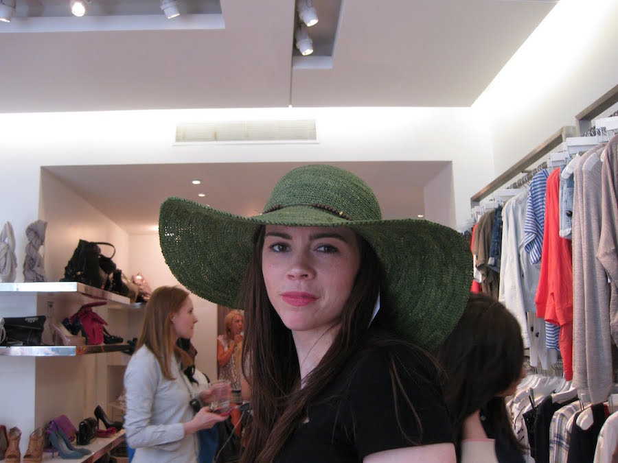 Intermix West Village in Green Hat