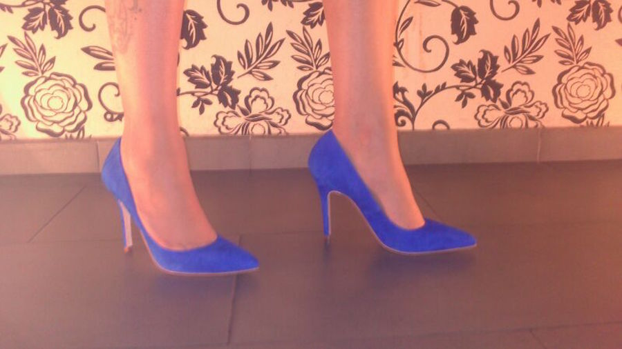 Francis Moleon Royal Blue Suede Pump Preview