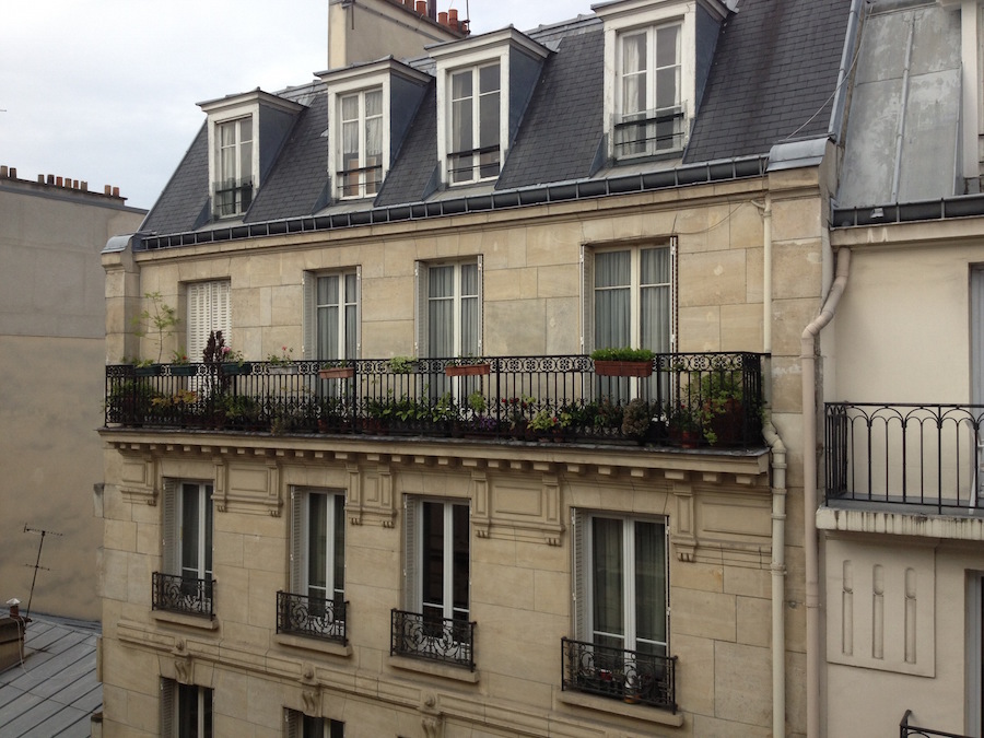 Paris - Hotel Angely - terrace view