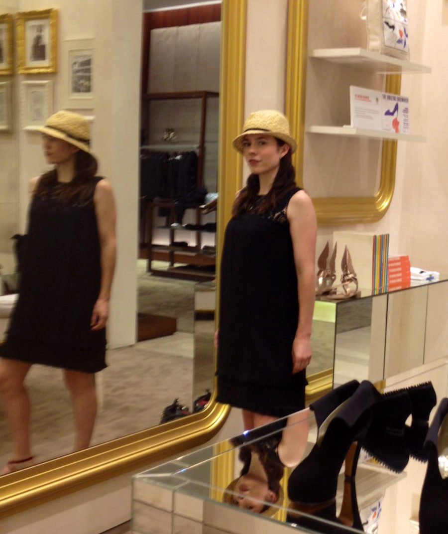 Salvatore Ferragamo Mini Museum Wearing Fedora