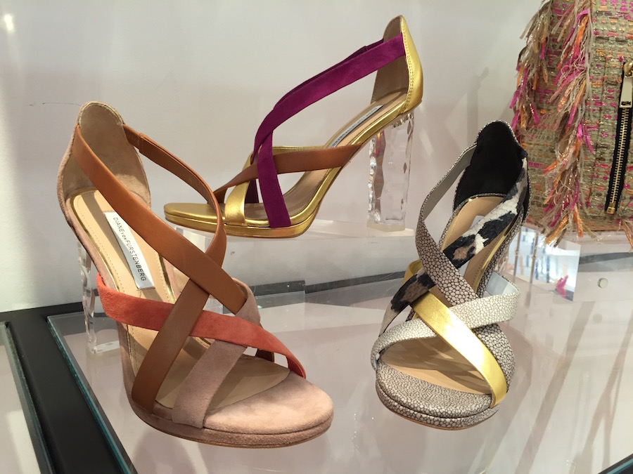 DVF Ibiza Lucite Runway Heels