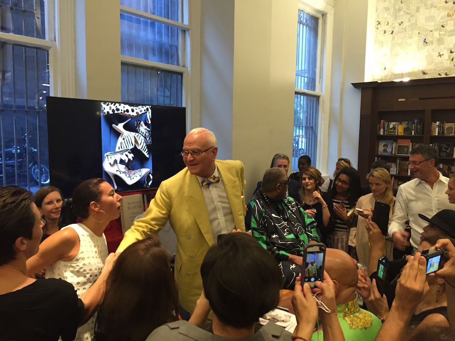 Manolo Blahnik and Andre Leon Talley at Rizzoli